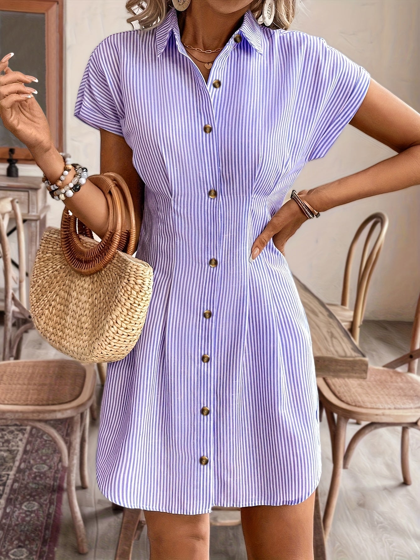 Faustine | Relaxed Striped Dress