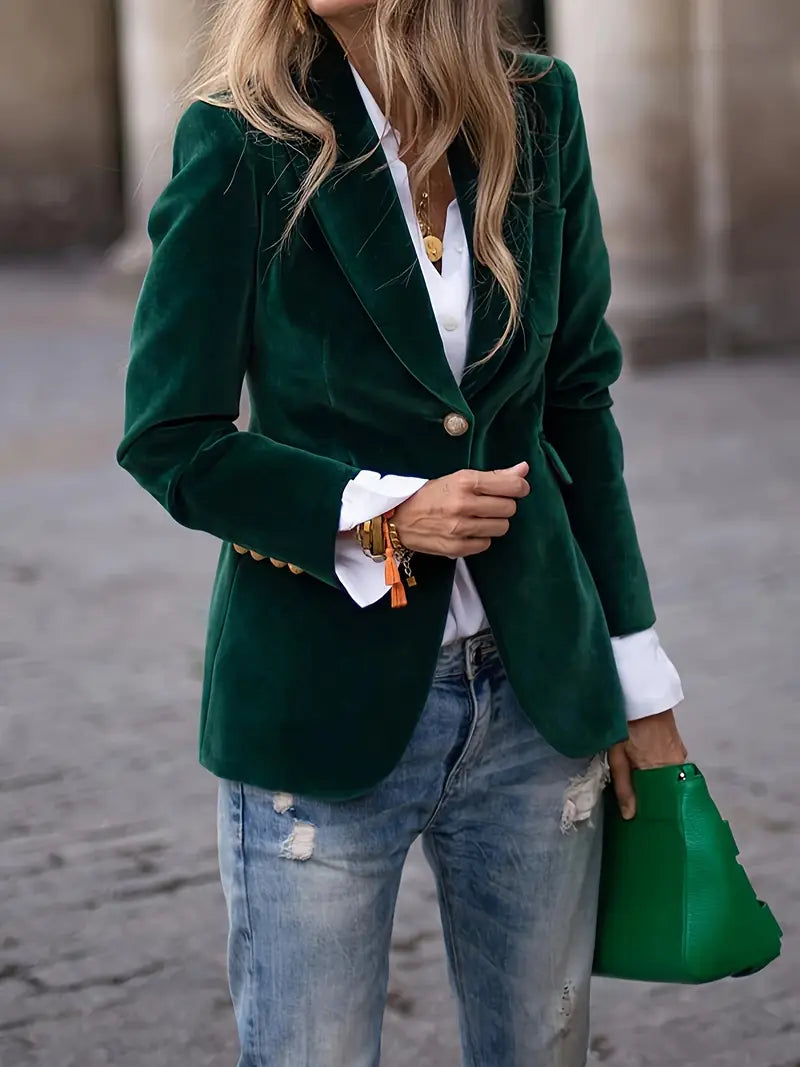Isla | Sophisticated Velvet Blazer