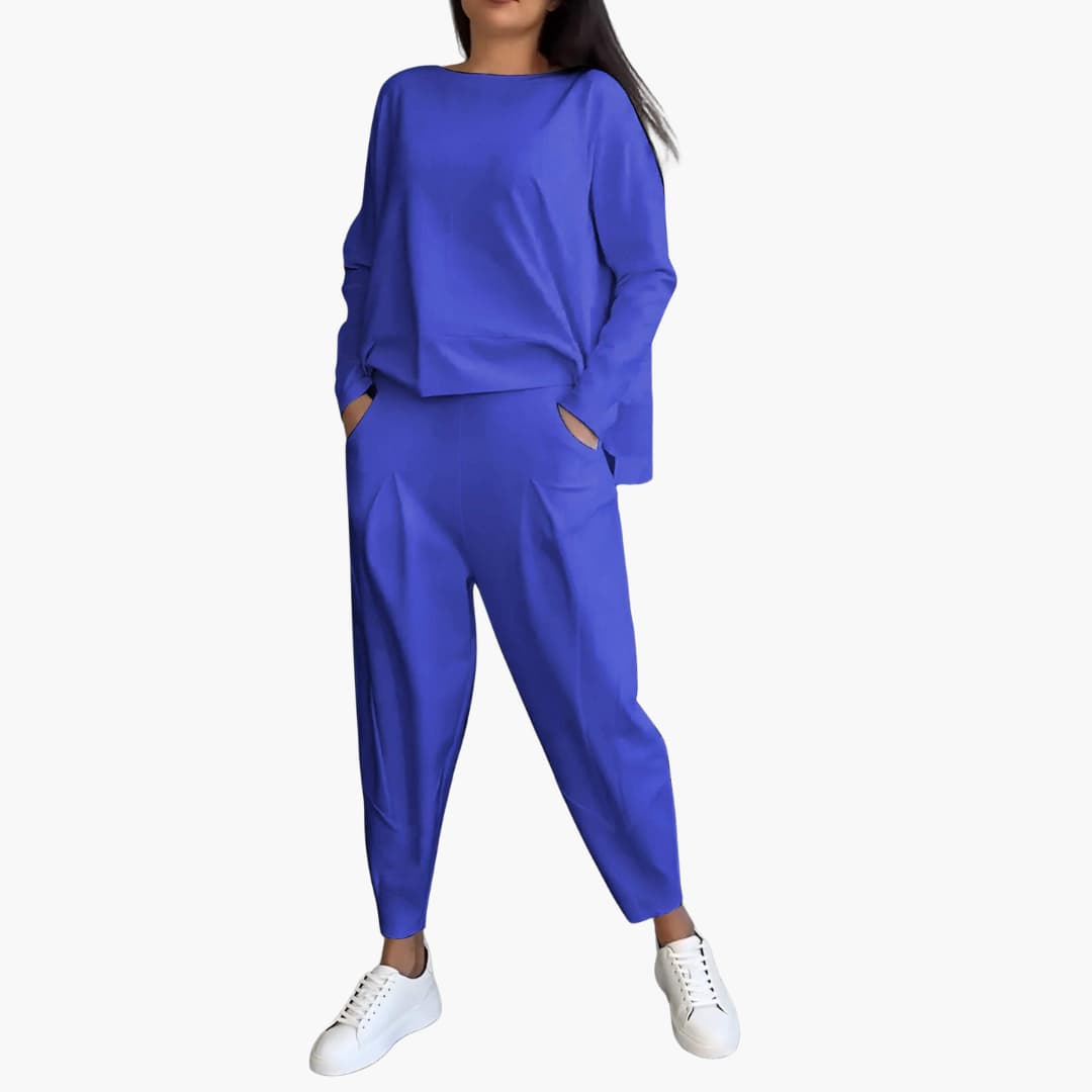Thea | Two-Piece Round Neck Outfit