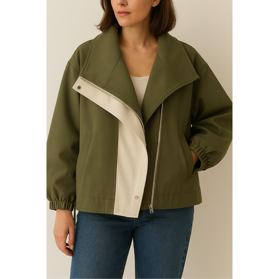 Clemence | Stylish Hooded Windbreaker Jacket