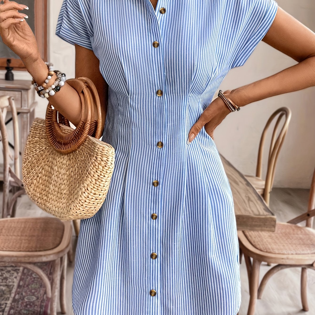 Faustine | Relaxed Striped Dress