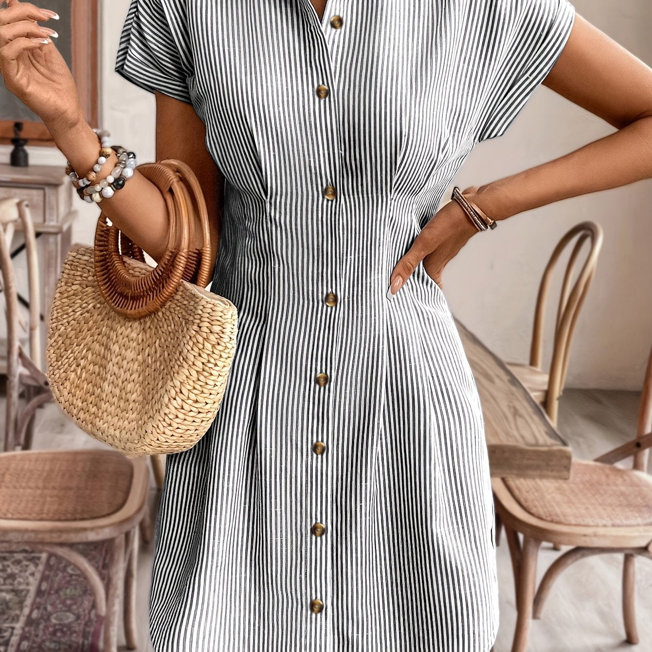 Faustine | Relaxed Striped Dress