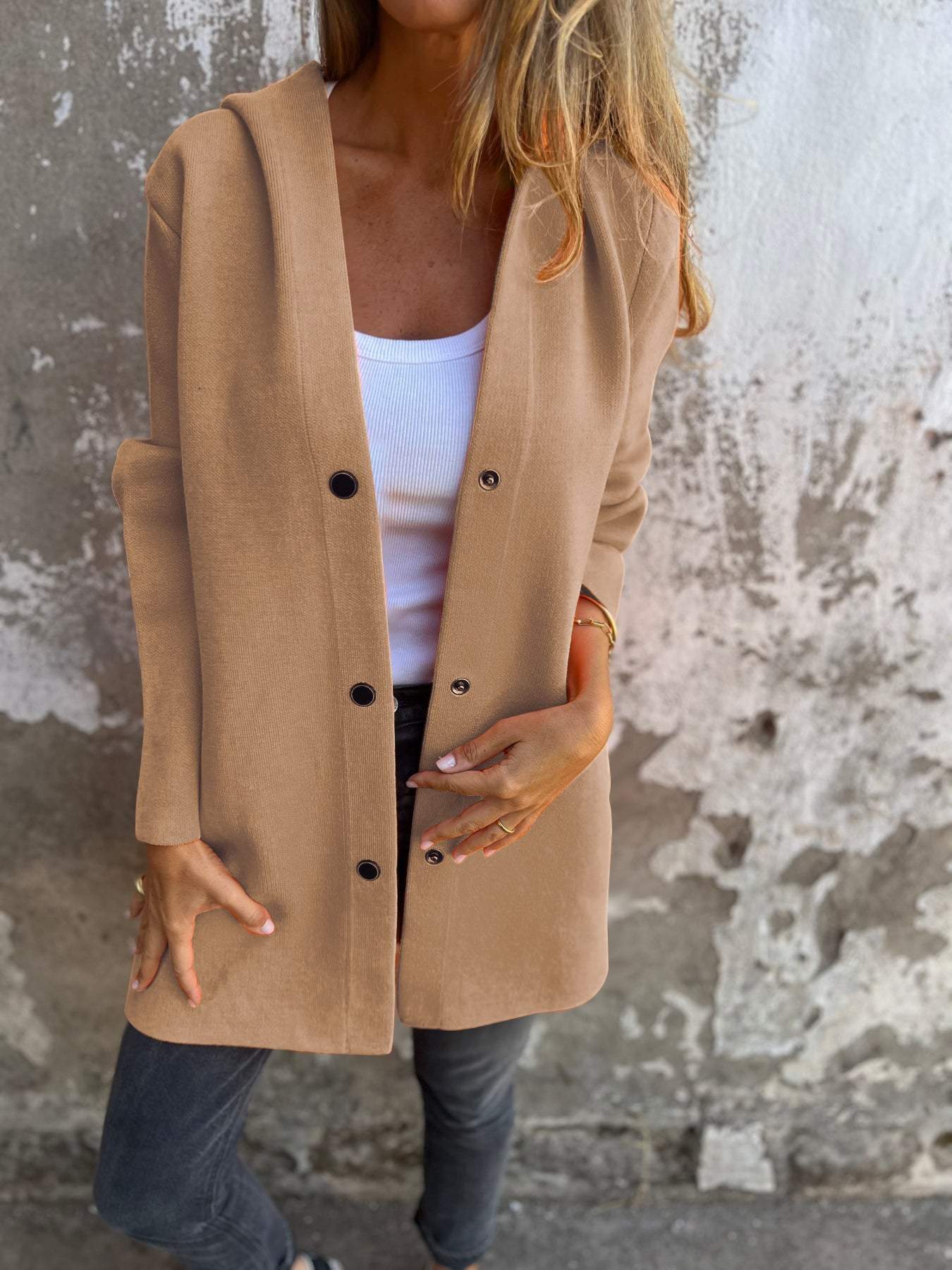 Elaine | Cozy button-up jacket for effortless layering