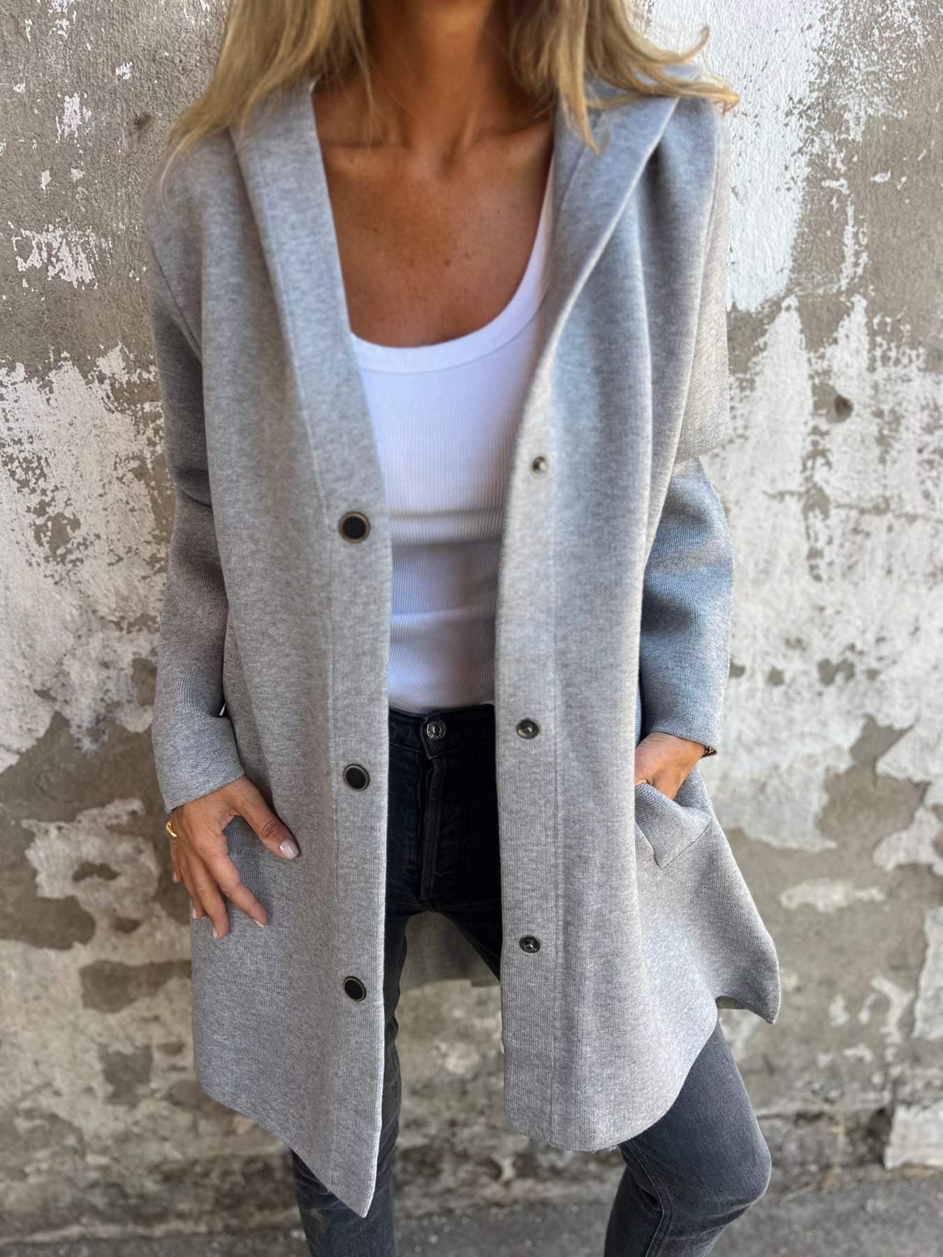 Elaine | Cozy button-up jacket for effortless layering