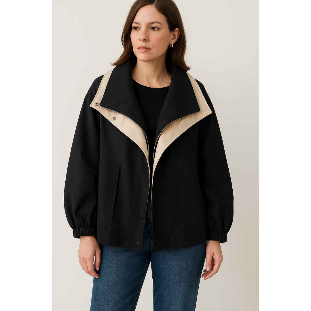 Clemence | Stylish Hooded Windbreaker Jacket