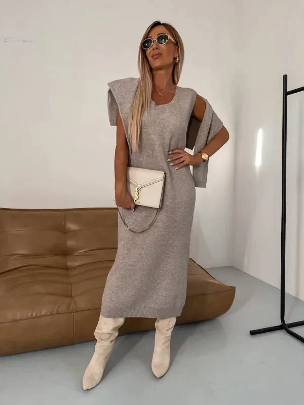 Therese | Chic dress paired with matching turtleneck