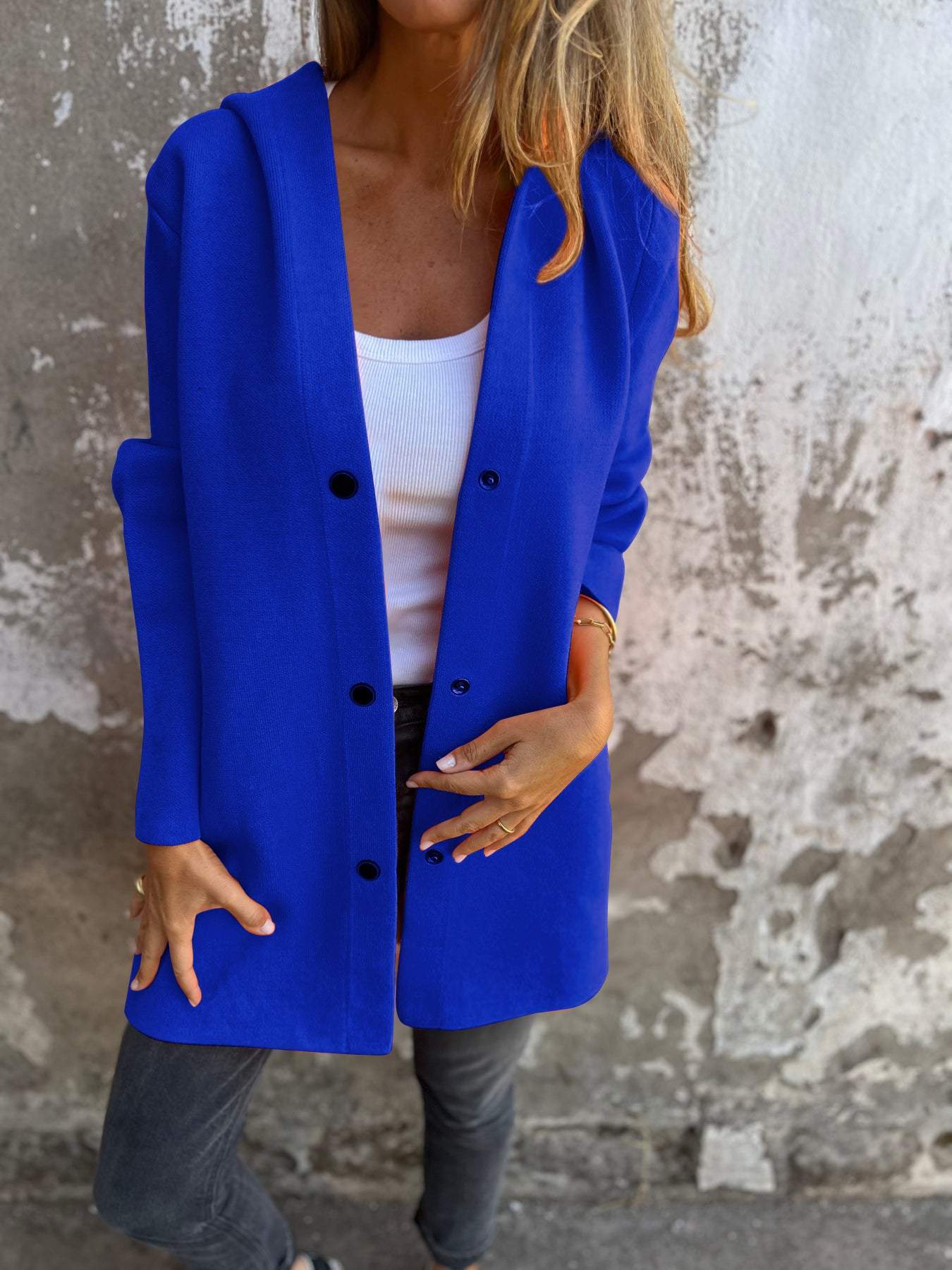Elaine | Cozy button-up jacket for effortless layering