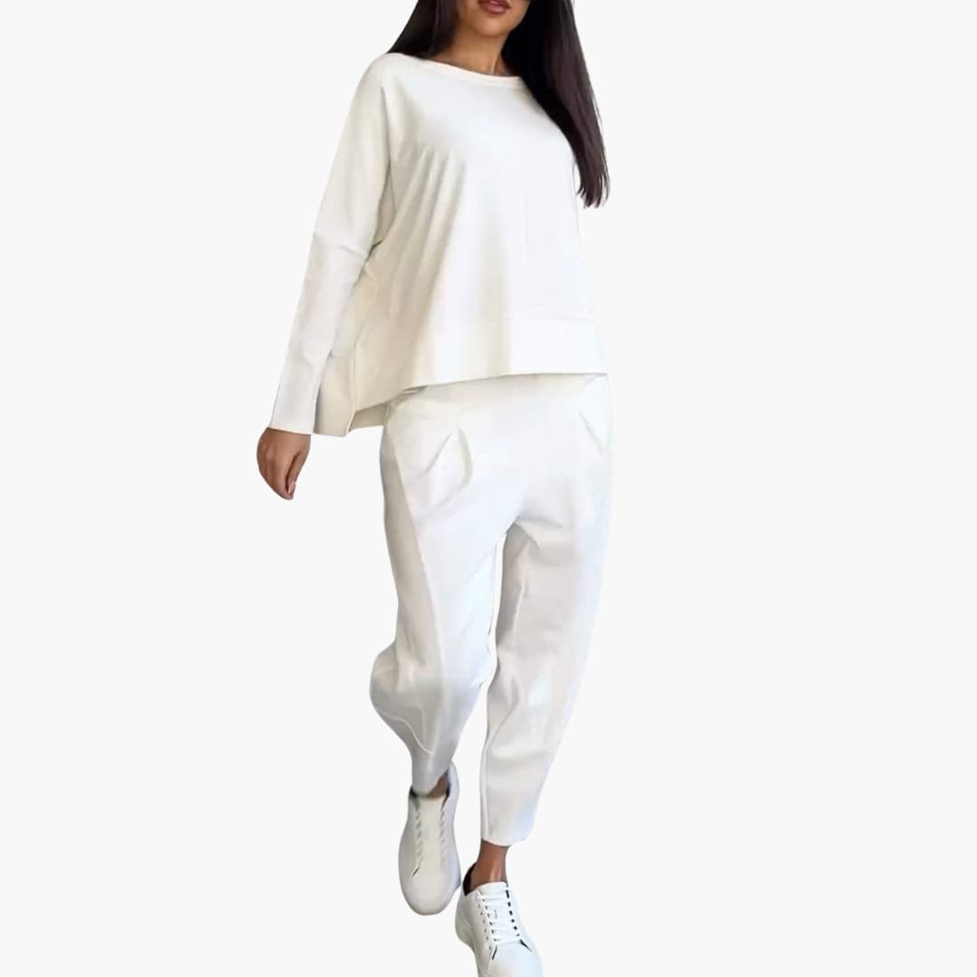 Thea | Two-Piece Round Neck Outfit