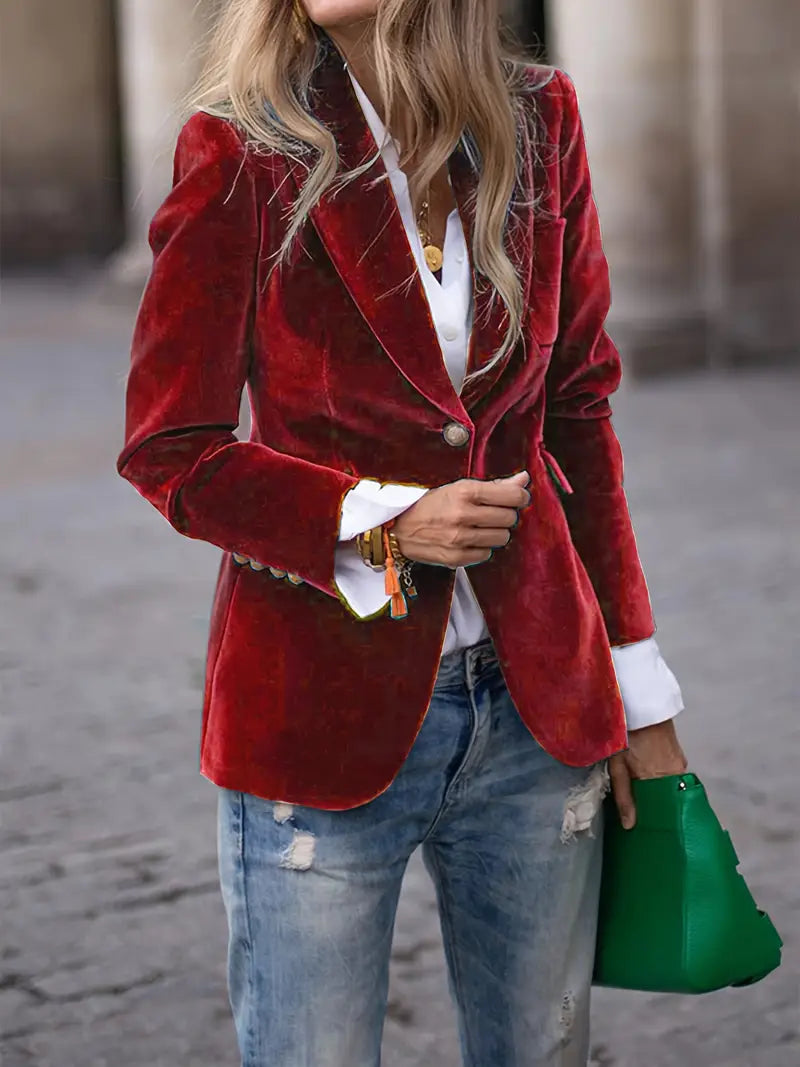 Isla | Sophisticated Velvet Blazer