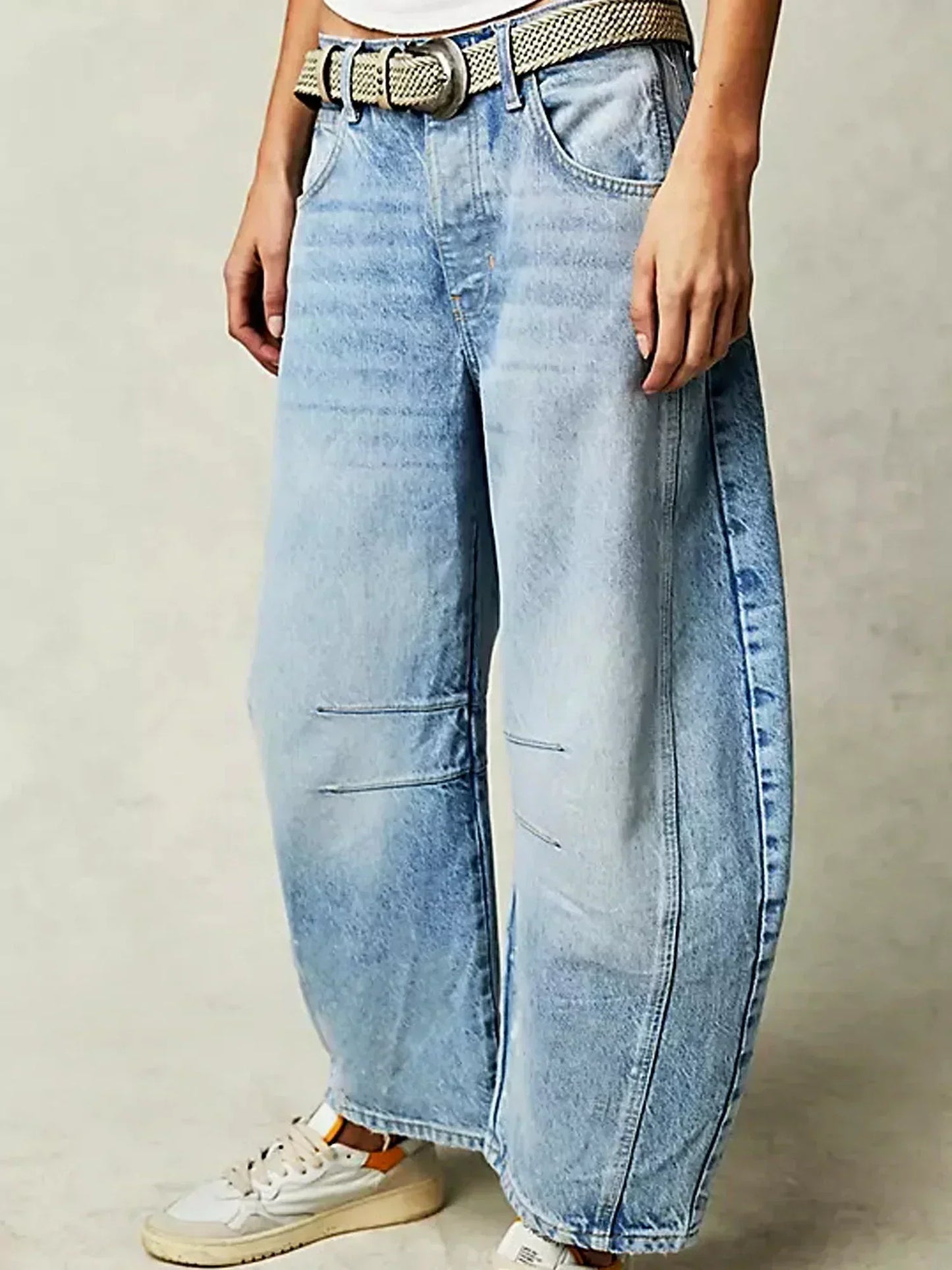 Lianne | Leopard-Patterned Barrel Jeans