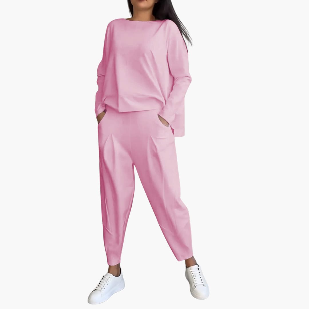 Thea | Two-Piece Round Neck Outfit