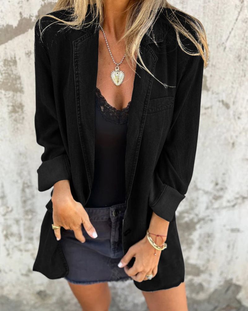 Flurina | Relaxed Denim Blazer