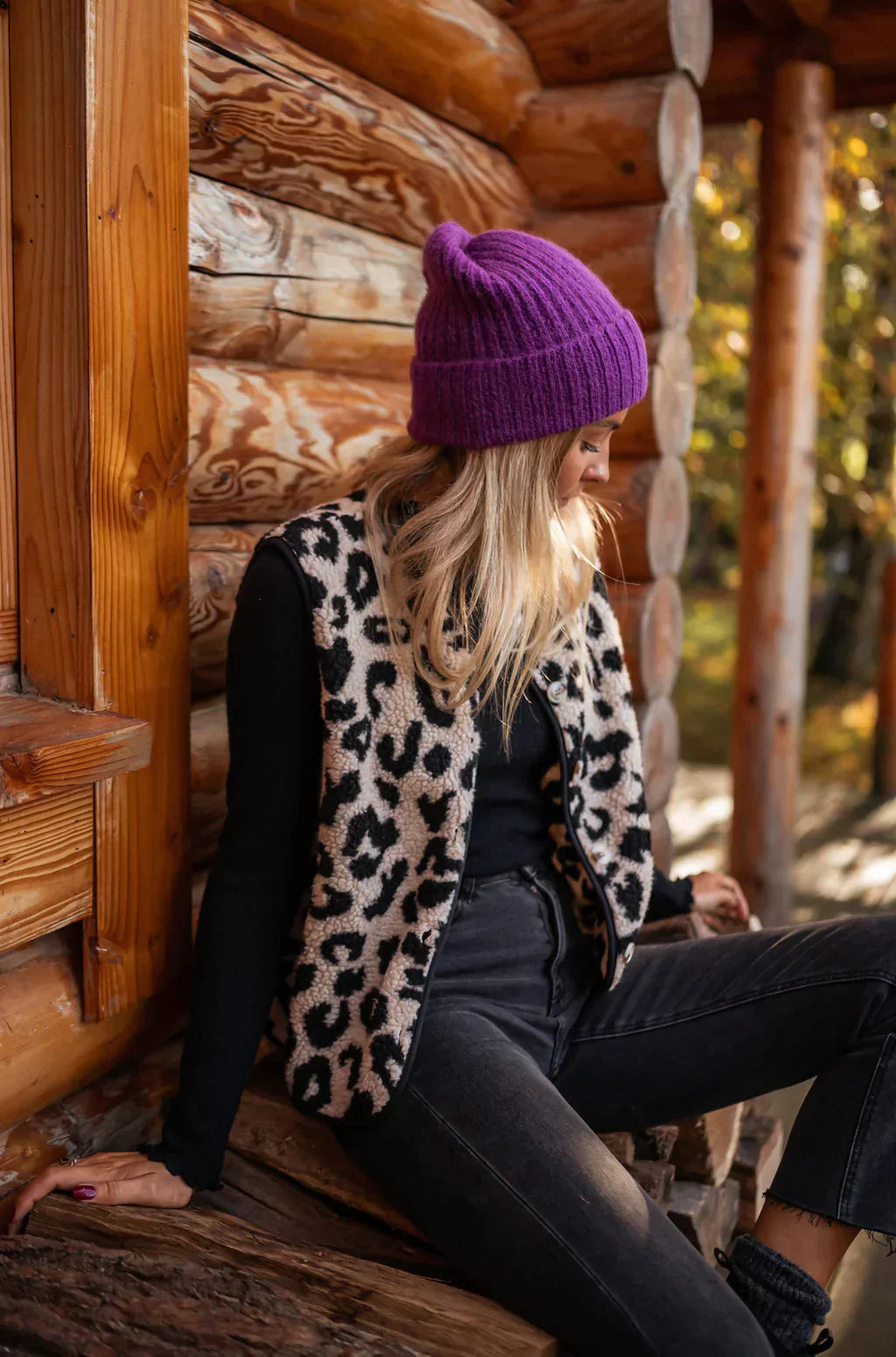 Leana Leopard Print Vest
