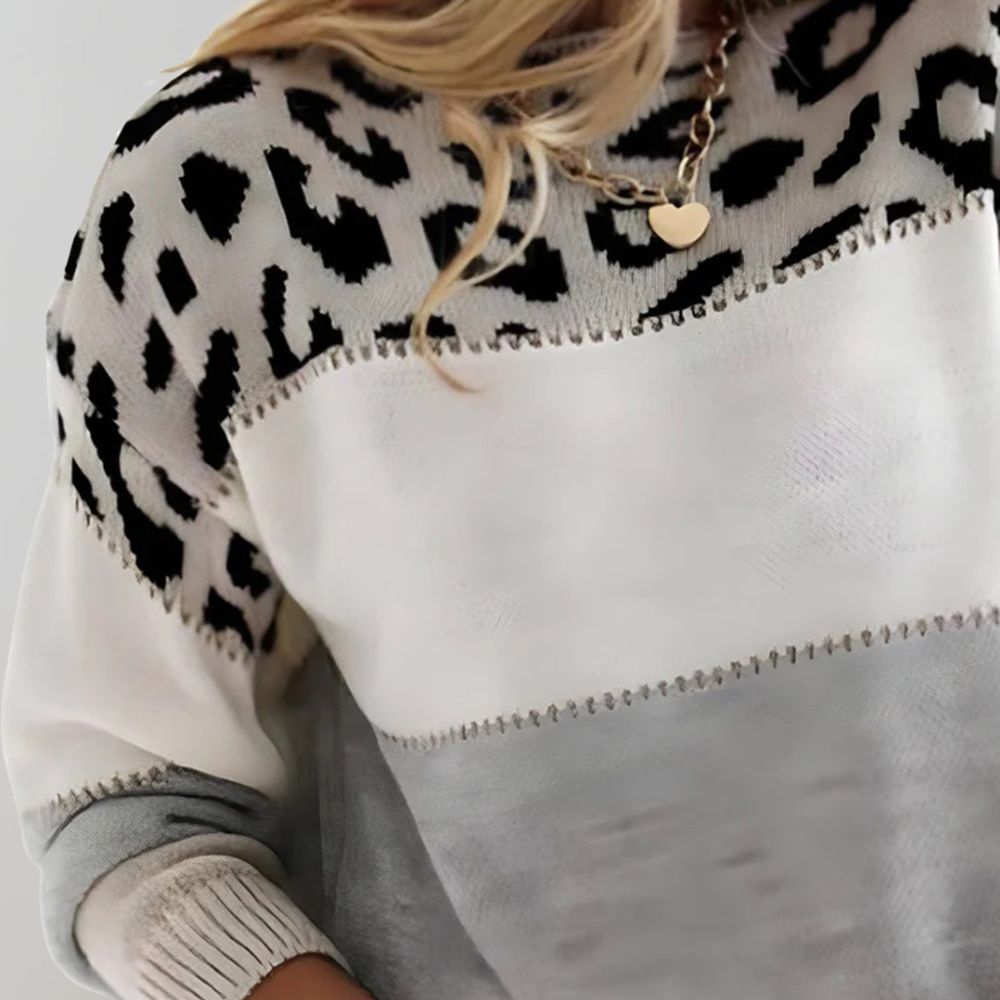 Elvira | Casual Leopard Print Sweater