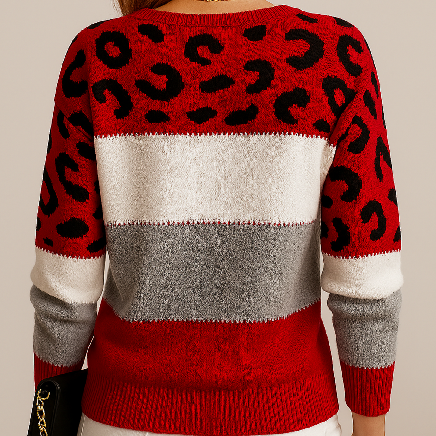 Elvira | Casual Leopard Print Sweater