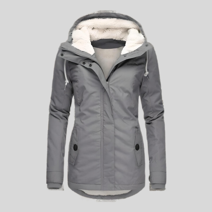 Alienor | Waterproof Hooded Long Jacket with Lining