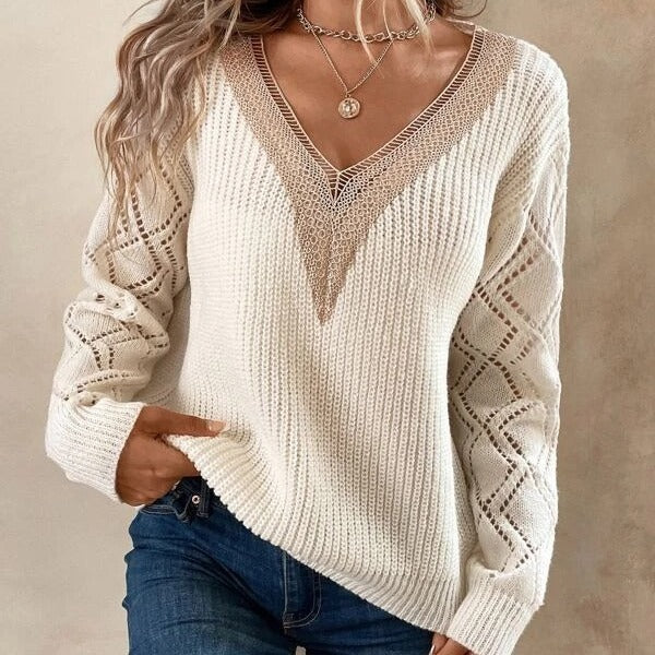 Lise | V-Neck Knit Sweater