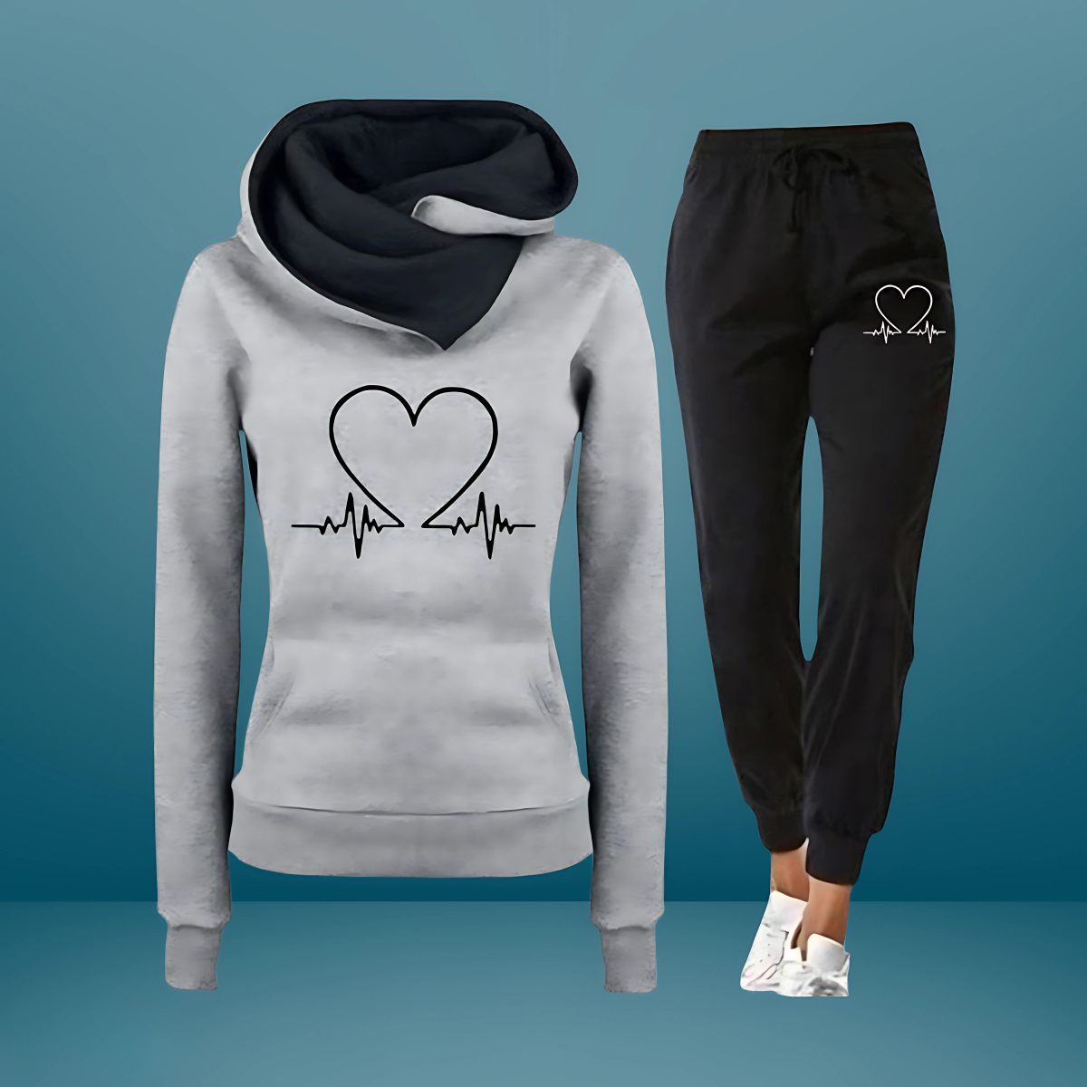 Heartbeat | Comfy two-piece sweatsuit for everyday wear