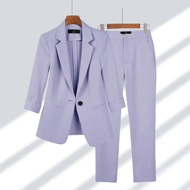 Cherry | Coordinated Formal Suit Jacket and Trousers