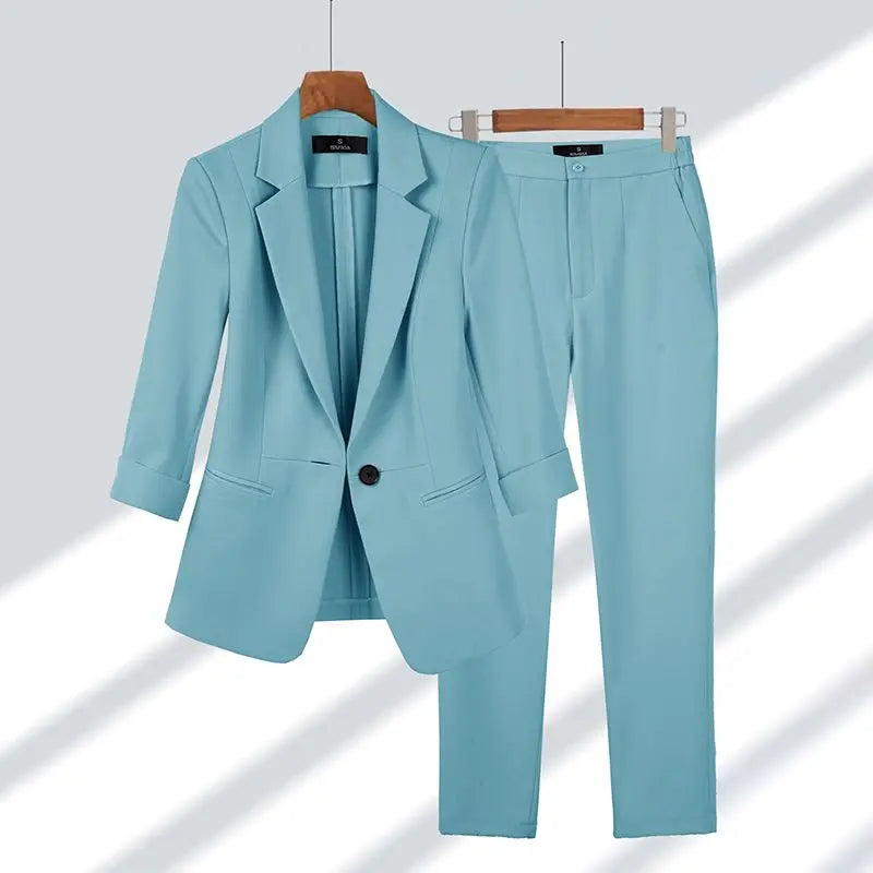 Cherry | Coordinated Formal Suit Jacket and Trousers
