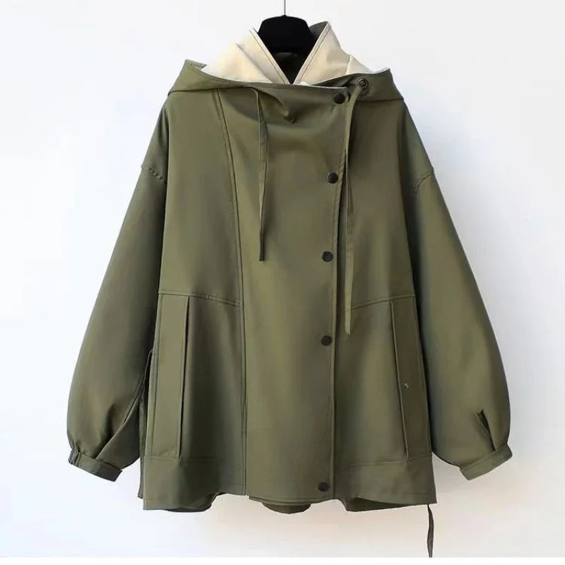 Clemence | Stylish Hooded Windbreaker Jacket