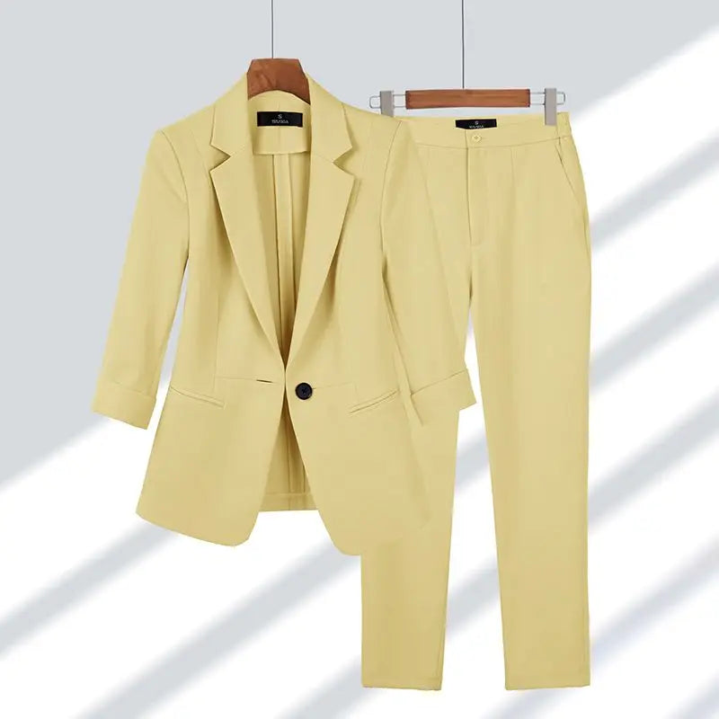 Cherry | Coordinated Formal Suit Jacket and Trousers