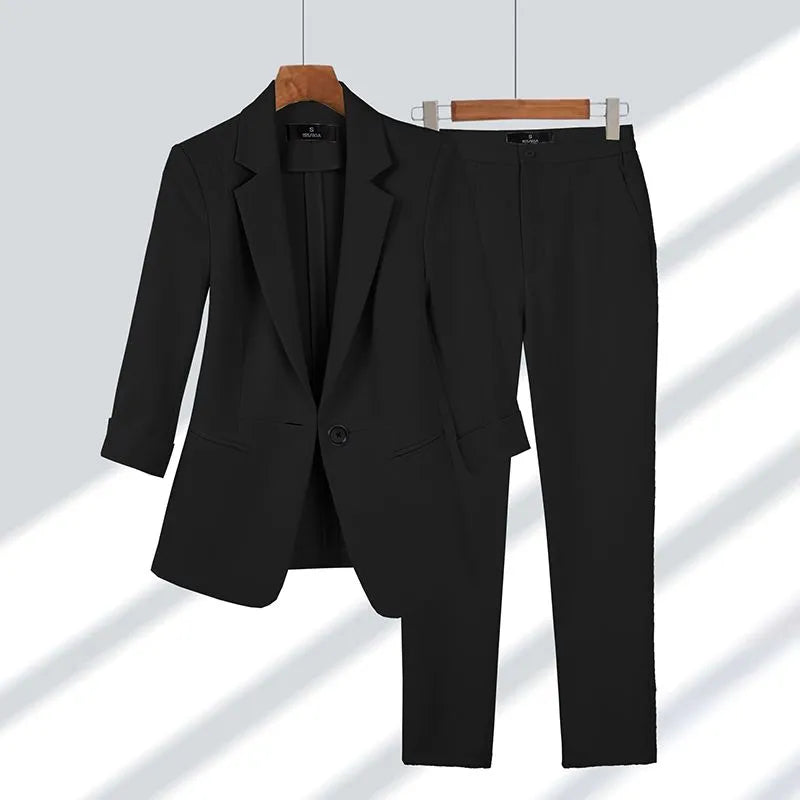 Cherry | Coordinated Formal Suit Jacket and Trousers