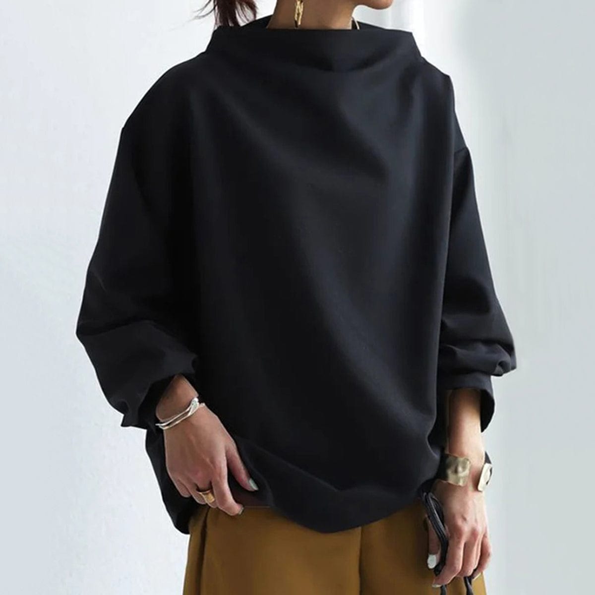 Wanda | Cozy High-Neck Knit Top