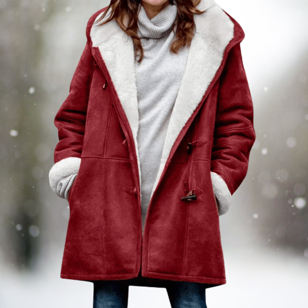 Deyse | Luxury Suede Fleece Hooded Jacket