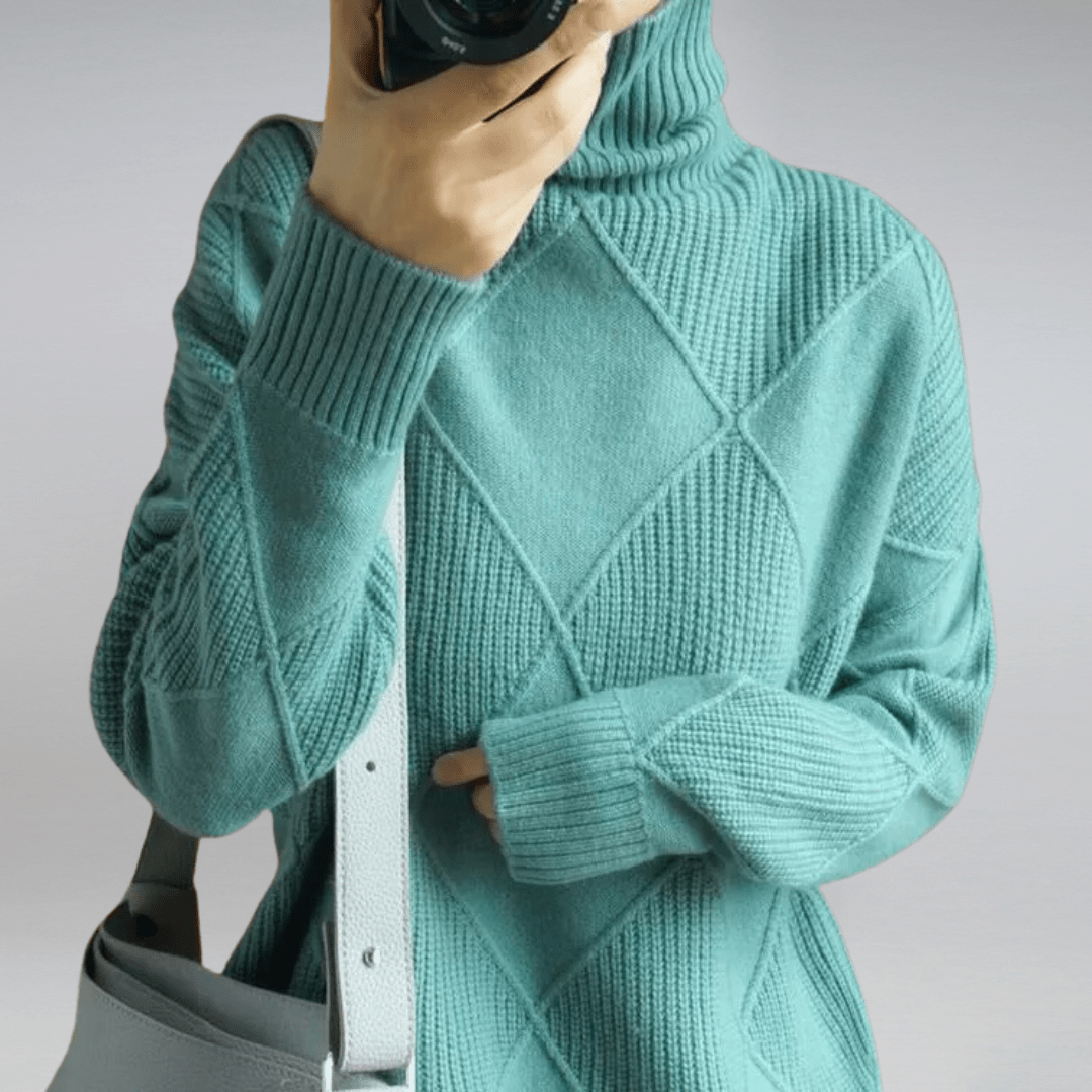 Alice | Cozy Turtleneck Knit Sweater