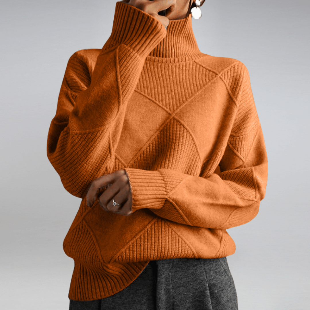 Alice | Cozy Turtleneck Knit Sweater