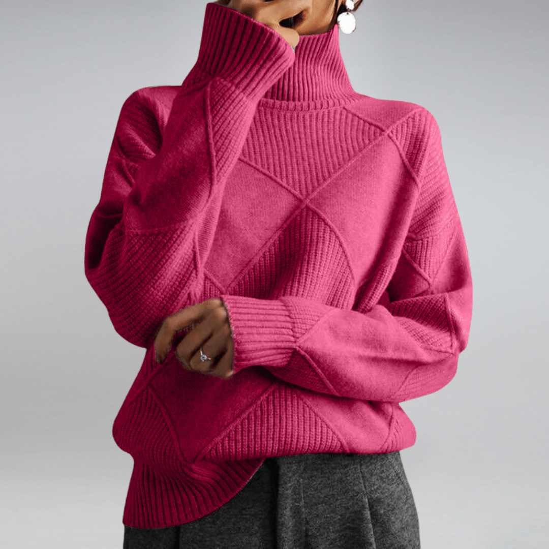 Alice | Cozy Turtleneck Knit Sweater