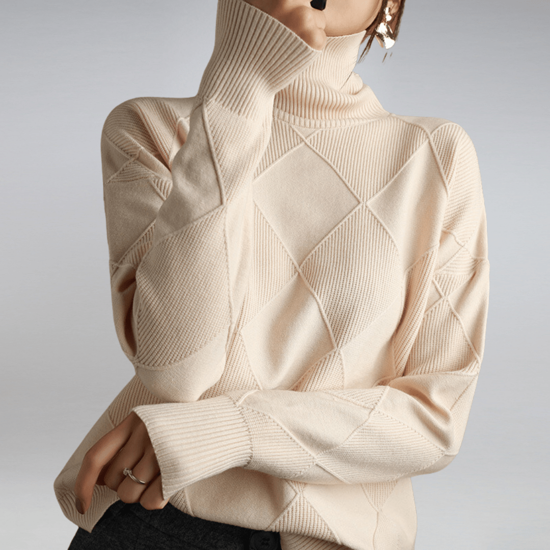 Alice | Cozy Turtleneck Knit Sweater