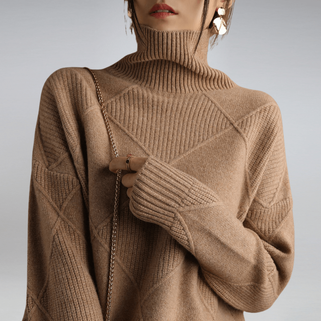 Alice | Cozy Turtleneck Knit Sweater