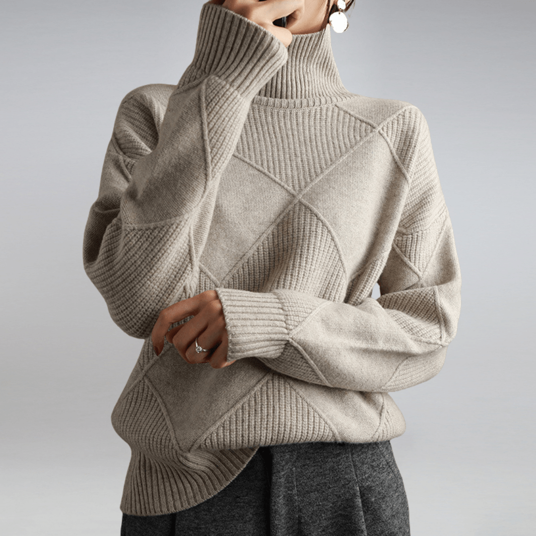 Alice | Cozy Turtleneck Knit Sweater