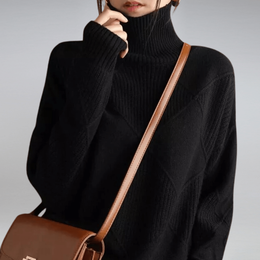 Alice | Cozy Turtleneck Knit Sweater