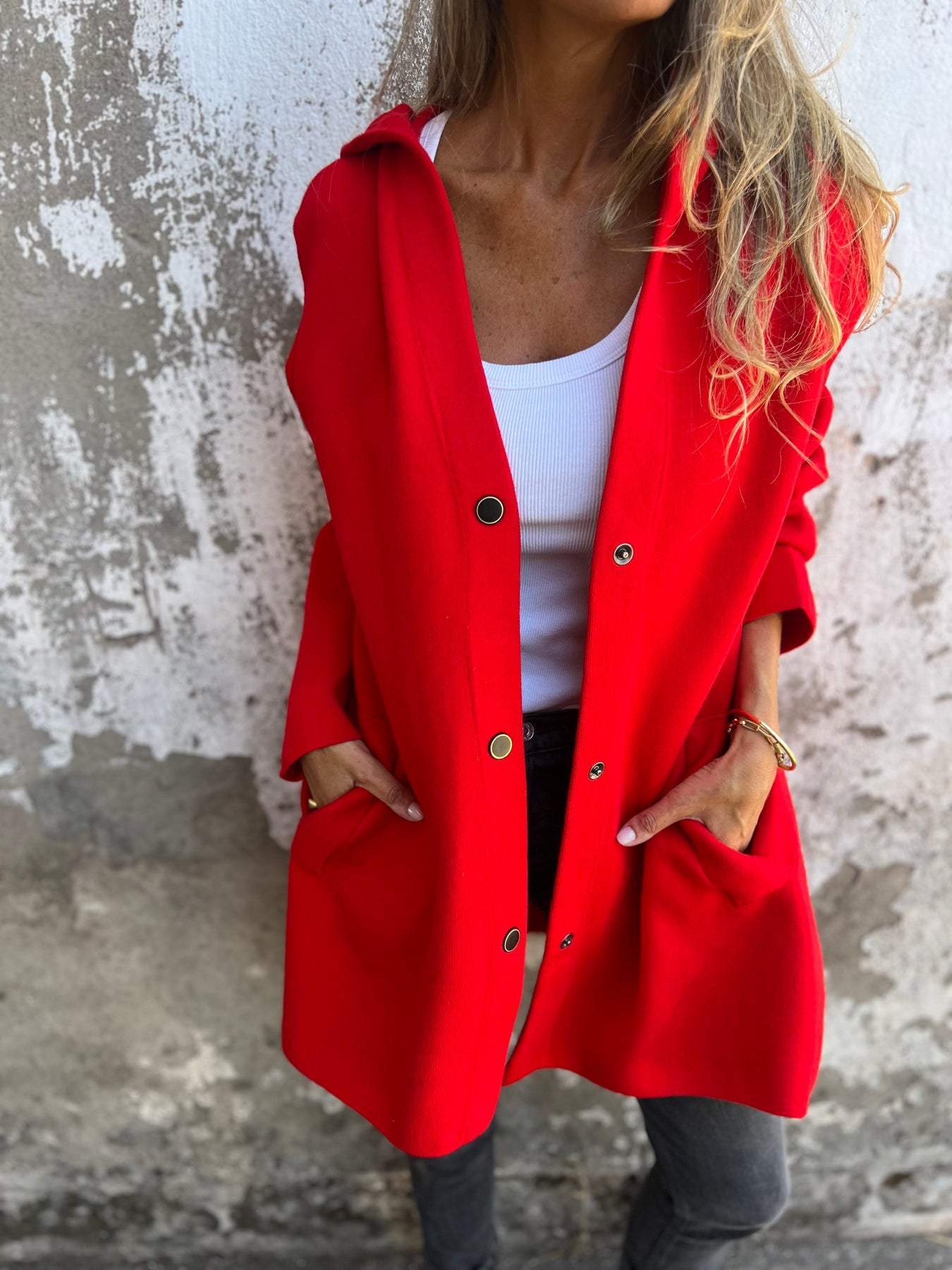 Elaine | Cozy button-up jacket for effortless layering