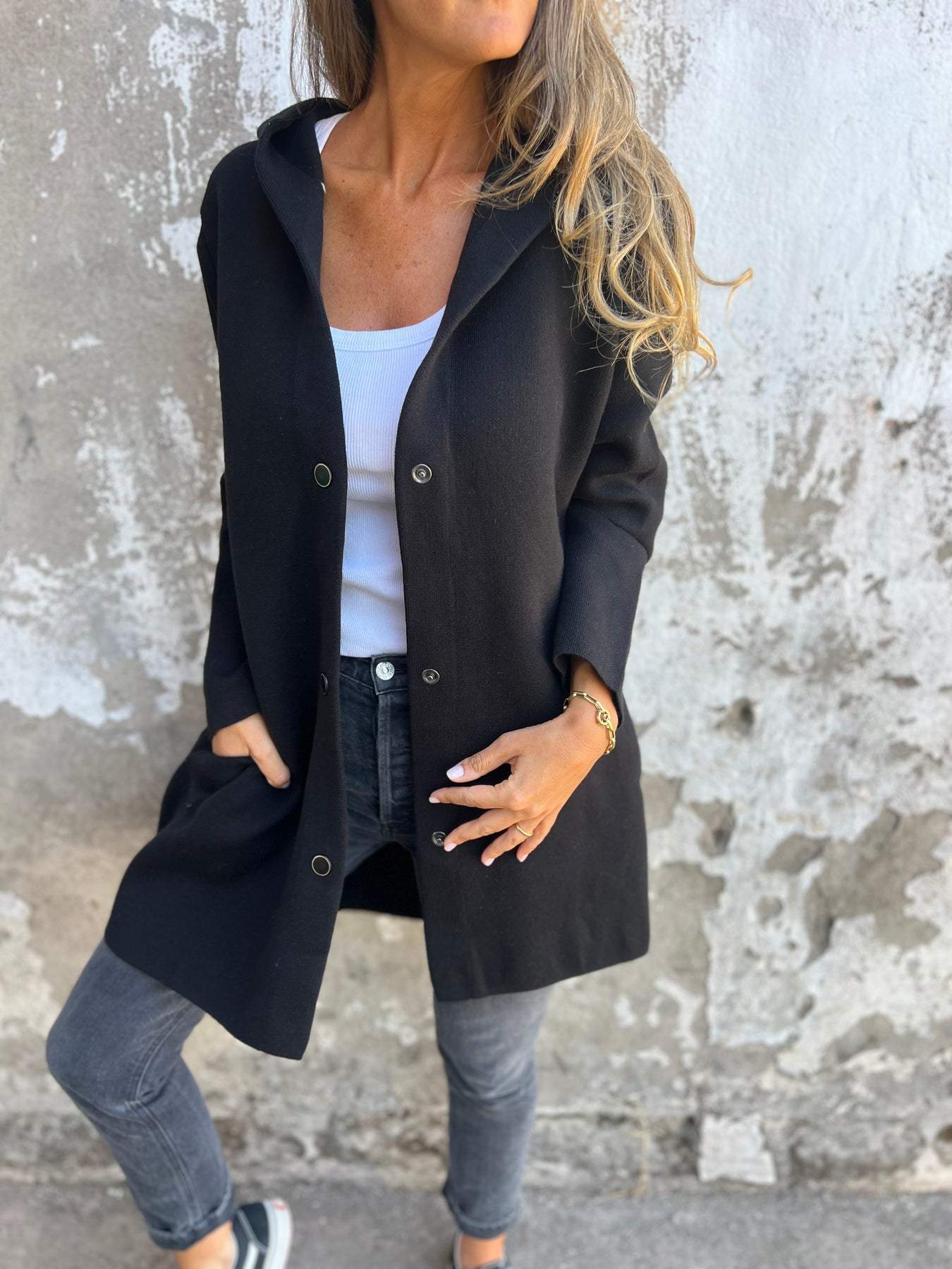 Elaine | Cozy button-up jacket for effortless layering