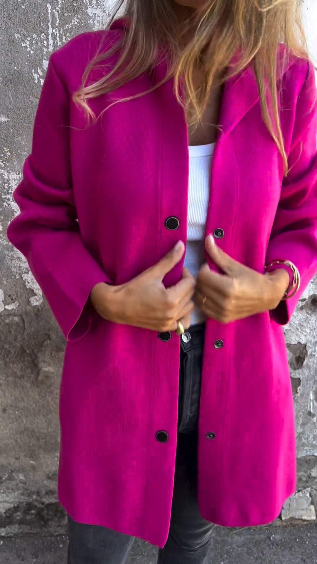 Elaine | Cozy button-up jacket for effortless layering