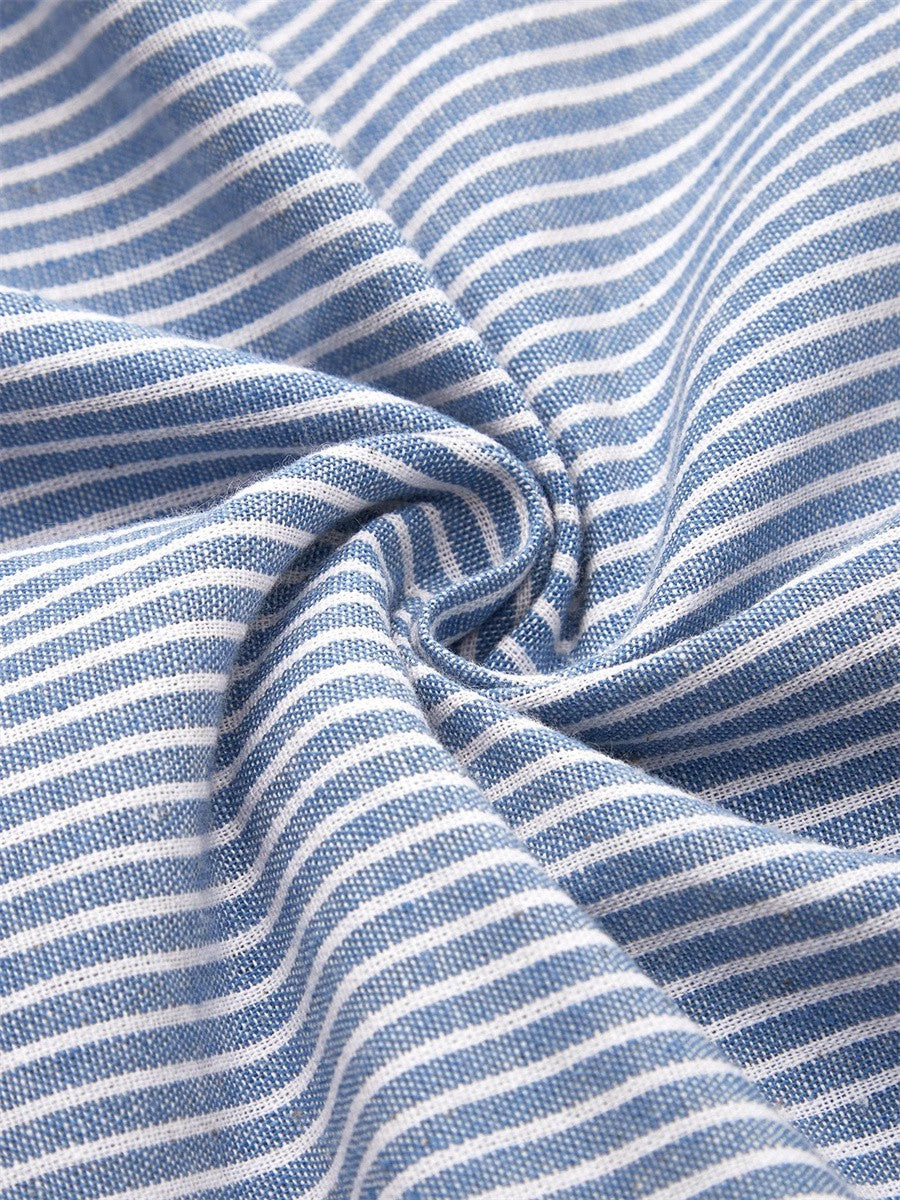 Lenna | Striped Midi Dress with Elegant Design