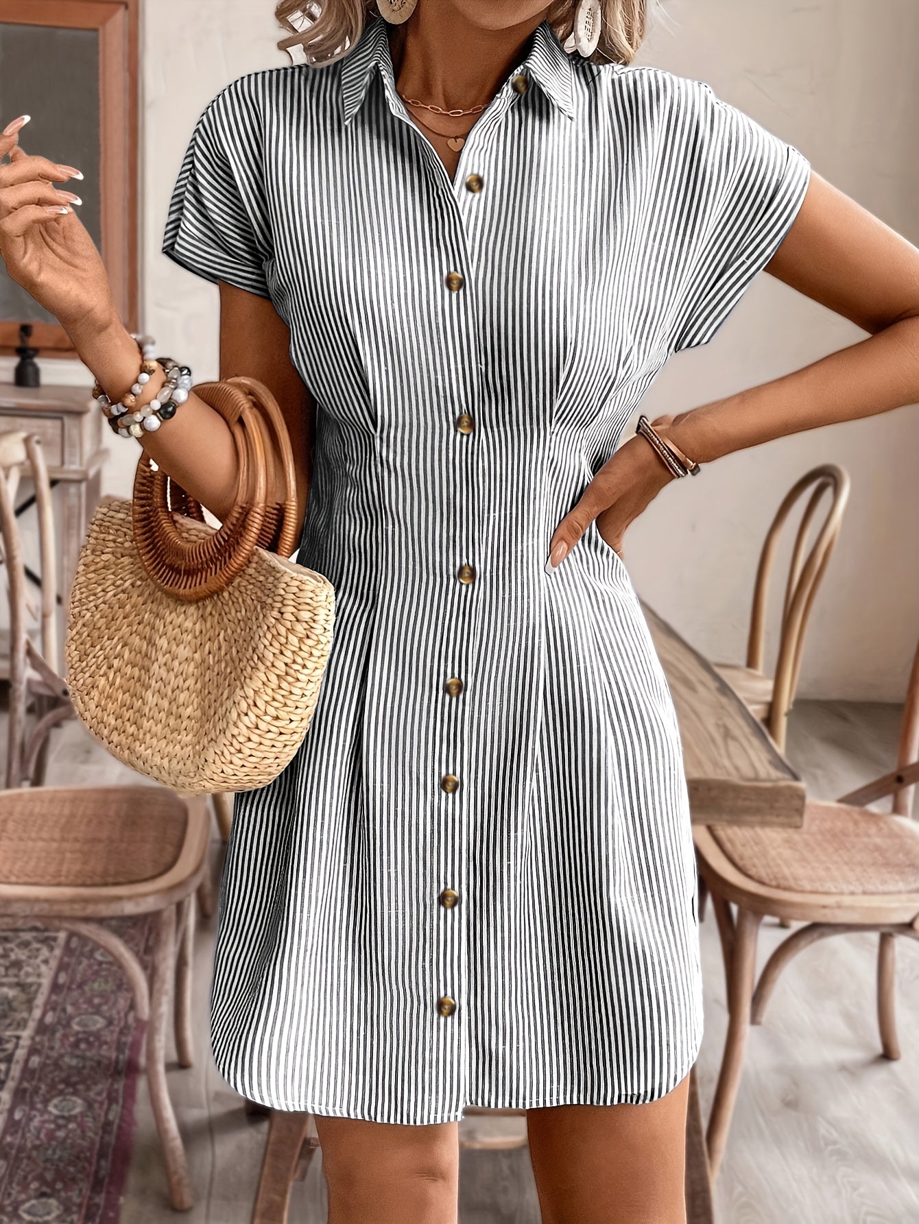 Faustine | Relaxed Striped Dress