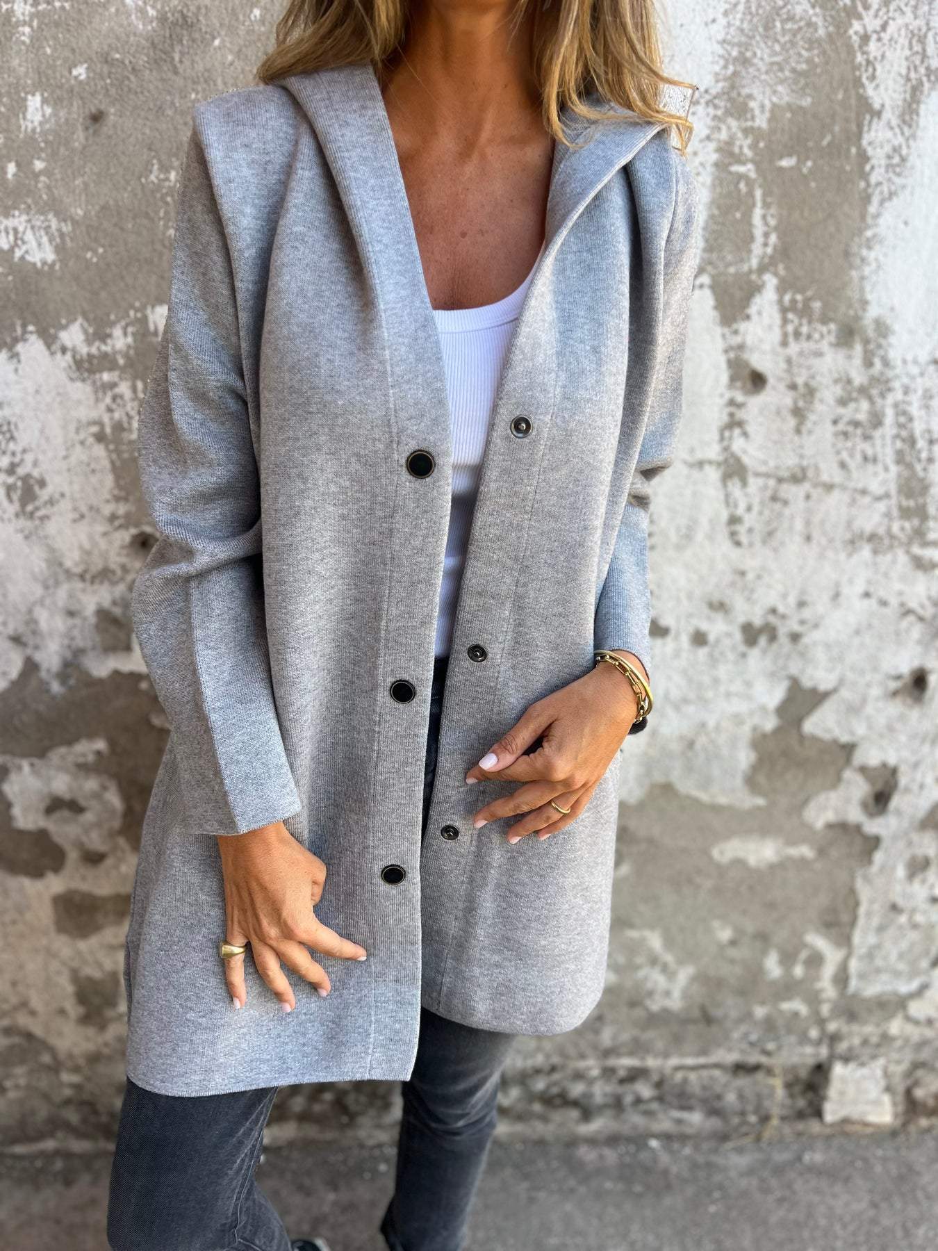 Elaine | Cozy button-up jacket for effortless layering
