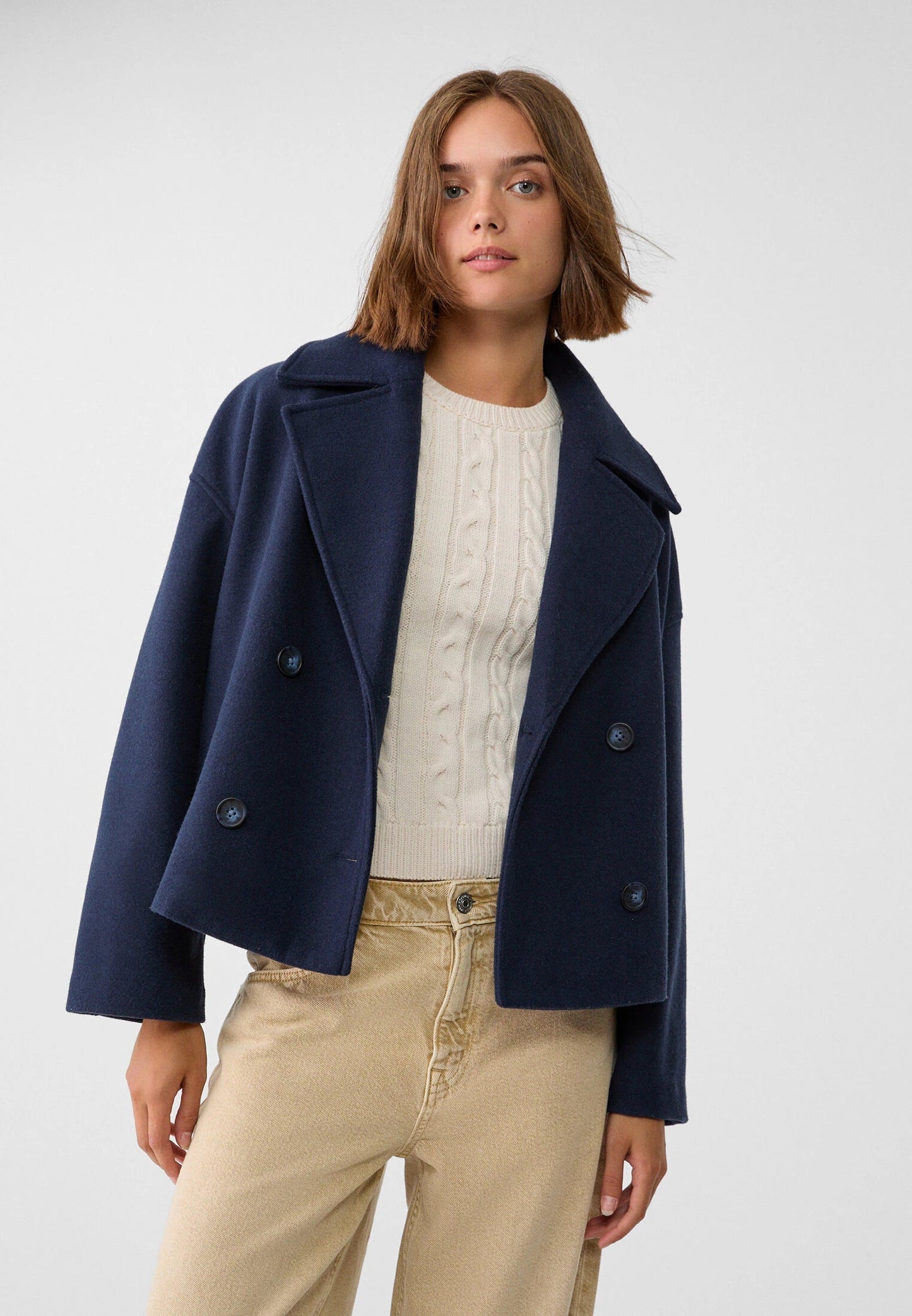 Ashley | Double-Breasted Short Jacket