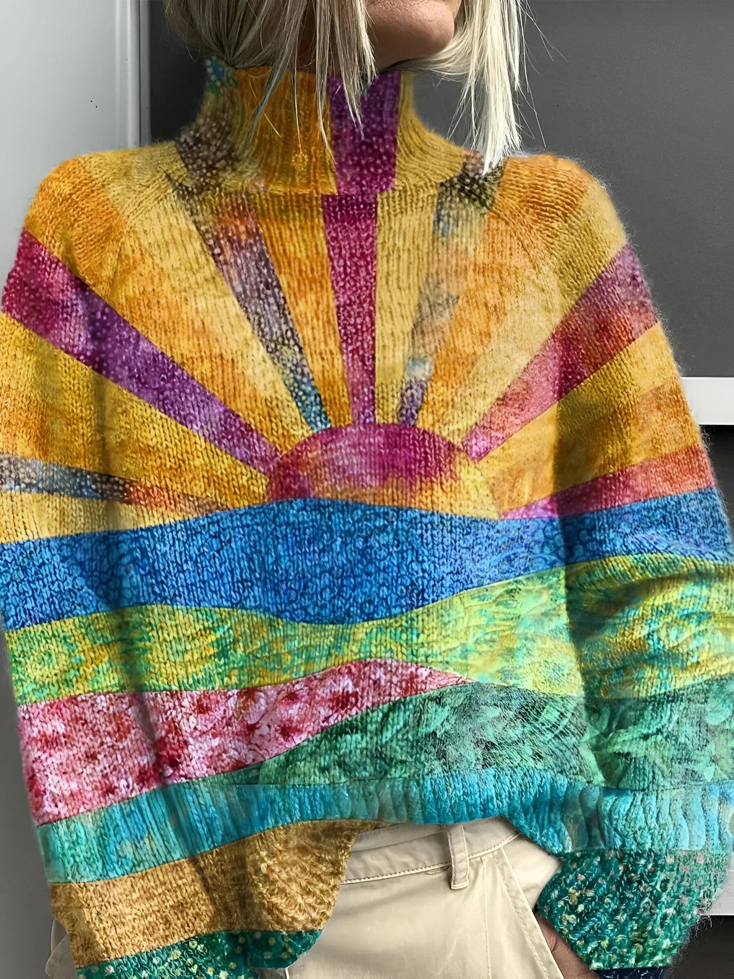 Noortje | Vibrant and Cozy Turtleneck Sweater