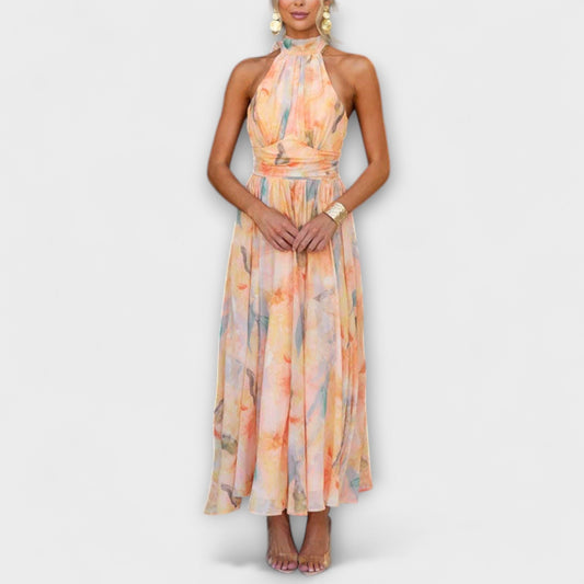 Ofelia | Maxi Dress in Watercolor Print