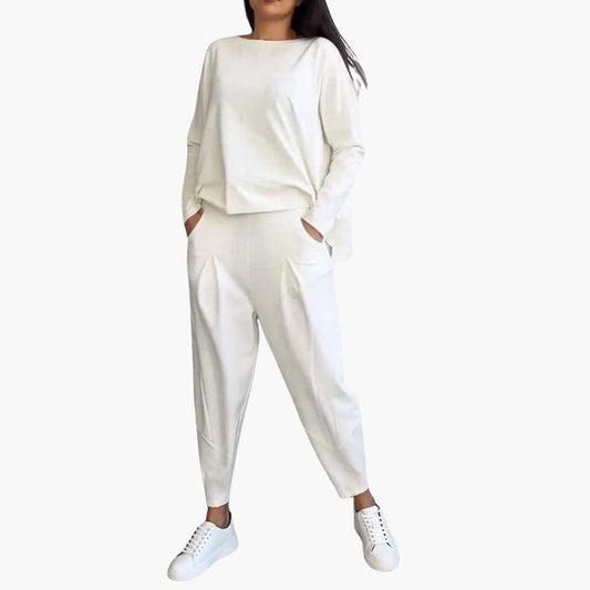 Thea | Two-Piece Round Neck Outfit