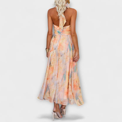 Ofelia | Maxi Dress in Watercolor Print