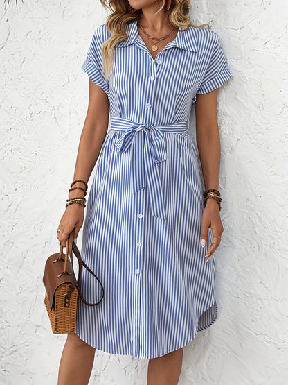 Delphine | Chic Striped Dress
