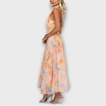 Ofelia | Maxi Dress in Watercolor Print