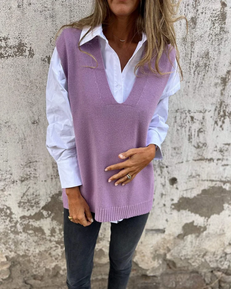 Rianna | Cozy Knit Sweater Vest